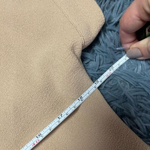 Achro Sand Beige Front Slit Dress Size S - Picture 5 of 7